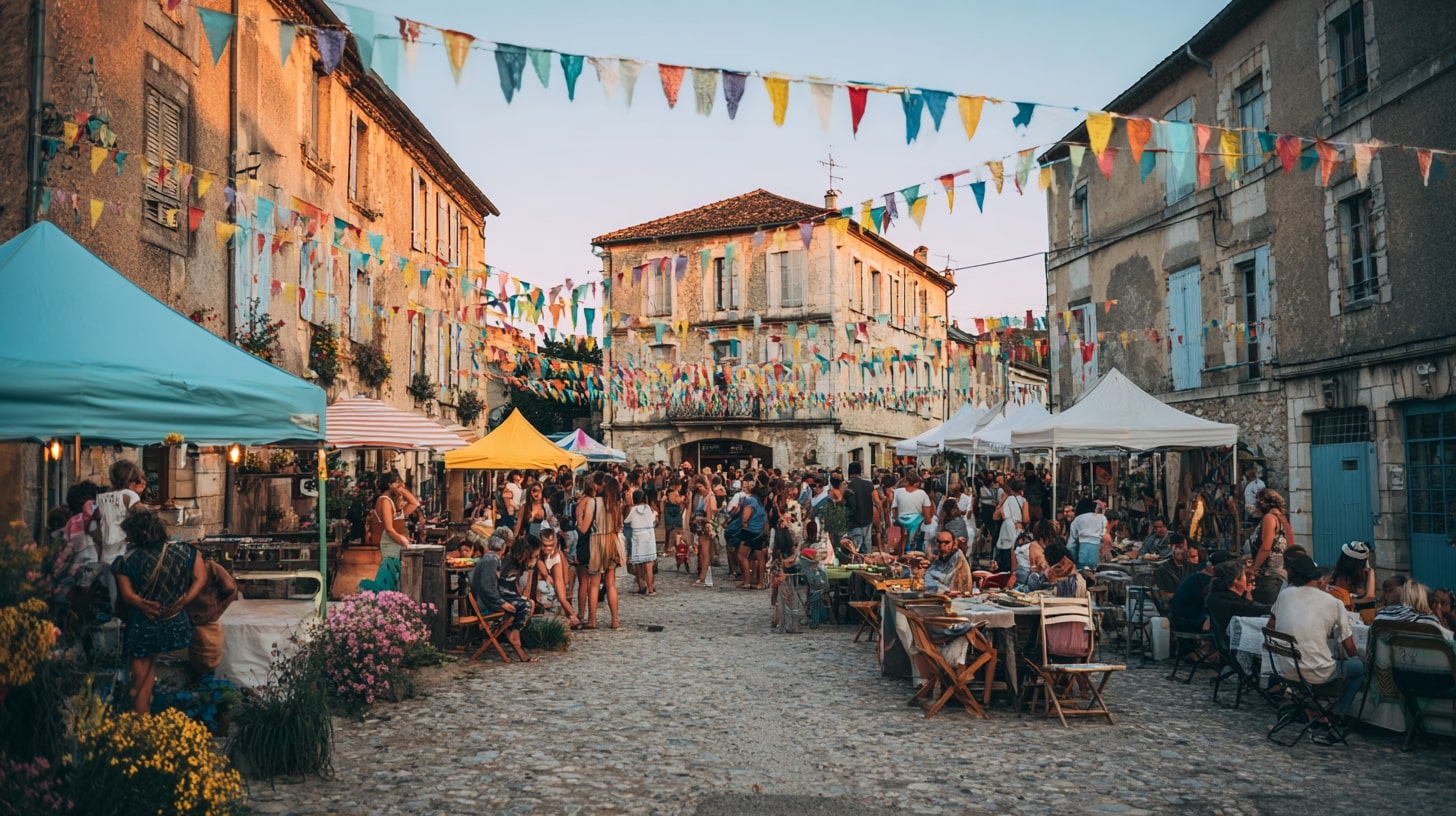 Vie locale du Longeron animée par marchés, fêtes et activités associatives